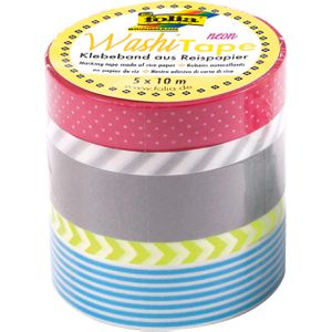 Washi-Tape Folia 26441 Neon Gelb