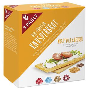 Knusperbrot 3-Pauly Protein, glutenfrei & laktosefrei, Bio