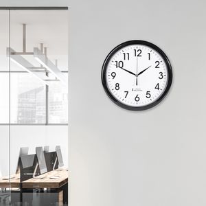Produktbild für Wanduhr Eurotime 53962 Kunststoff, beleuchtet, analog, Funkuhr