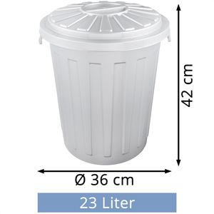 Produktbild für Mülleimer Keeeper Maxi-Tonne, light silver