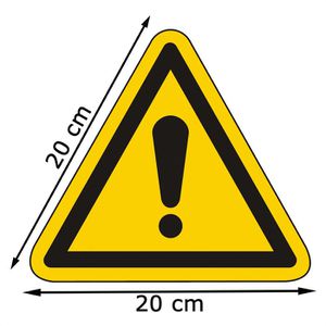 Produktbild für Hinweisschild Abtec ISO 7010 W001, Folie