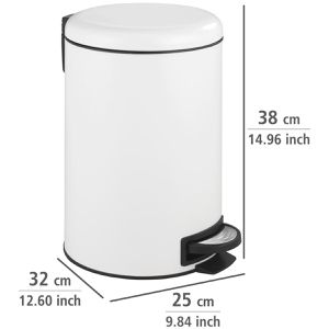 Produktbild für Mülleimer Wenko Leman, weiß