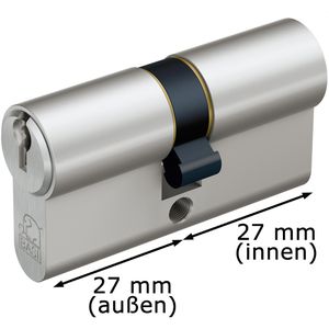 Produktbild für Schließzylinder BASI V50, mit 3 Schlüsseln