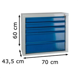 Produktbild für Schubladenschrank ADB 24775, aus Metall