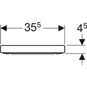 Produktbild für WC-Sitz Geberit iCon 574130000, D-Form, aus Duroplast