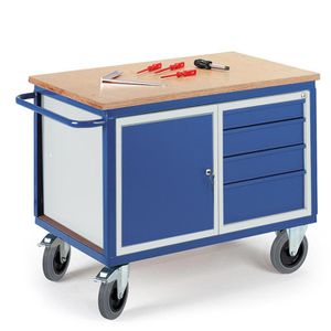 Produktbild für Werkstattwagen Rollcart 07-4307, Tragkraft 600 kg