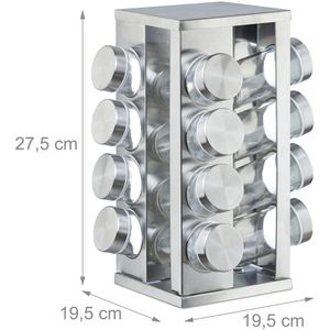 Produktbild für Gewürzkarussell Relaxdays 10026461, drehbar