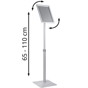 Produktbild für Infoständer Böttcher-AG aus Aluminium, silber, A4