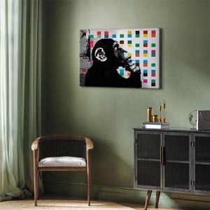 Produktbild für Wandbild Artgeist Denkender Affe