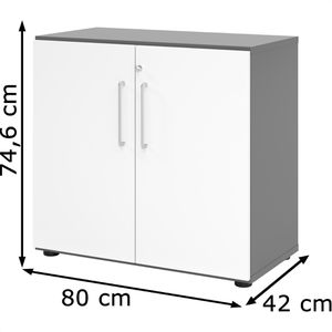 Produktbild für Aktenschrank Hammerbacher Serie 9 Advanced, aus Holz