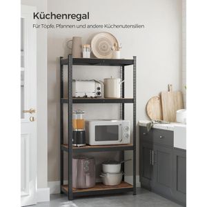 Produktbild für Schwerlastregal Songmics 4 Holzböden
