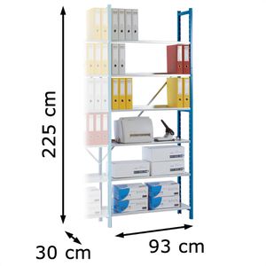 Produktbild für Anbauregal Manuflex Premium RA2184, für Aktenregal