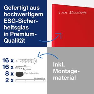 Produktbild für Glas-Magnettafel Magnetoplan 13409006, Design-Glasboard