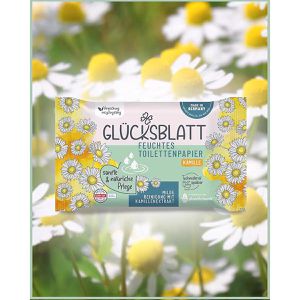 Produktbild für Feuchtes-Toilettenpapier Glücksblatt Kamille