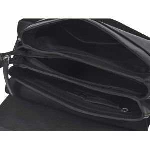Produktbild für Umhängetasche Greenburry Pure Black 1109-20, Echt Leder