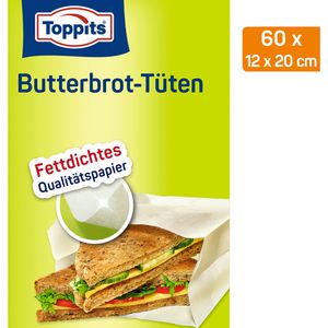 Produktbild für Butterbrotpapier Toppits weiß