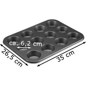 Produktbild für Backform Westmark Back Meister, für 12 Muffins, aus Stahl