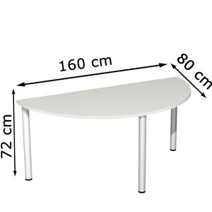 Produktbild für Besprechungstisch Geramöbel S-710713-LS, Halbkreis