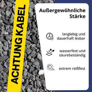 Produktbild für Trassenwarnband Kelmaplast Achtung Kabel