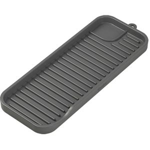 Metaltex Abtropfmatte Tidy-Mat 320490000, Silikon, grau, 23 x 9cm