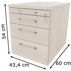 Produktbild für Rollcontainer fm-Büromöbel Fastline, Holz