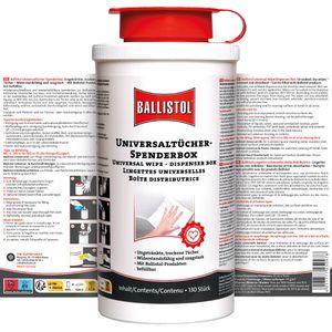 Produktbild für Reinigungstücher Ballistol 25097, trocken