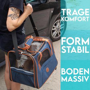Produktbild für Tiertransportbox HUND-IST-KÖNIG Gr. S, aus Stoff