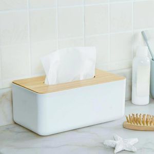 Produktbild für Taschentuchbox Böttcher-AG Premium, aus Kunststoff / Bambus