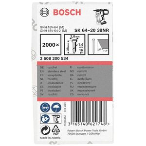 Produktbild für Streifennägel Bosch SK64-20 NR, 2000 Stück