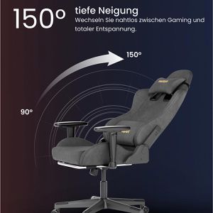 Produktbild für Gaming-Stuhl FlexiSpot R1, mit Fußstütze