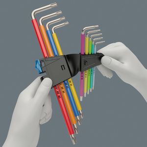 Produktbild für TX-Winkelschlüssel Wera 3967/9TX SXL Multicolour HF1 Stainless