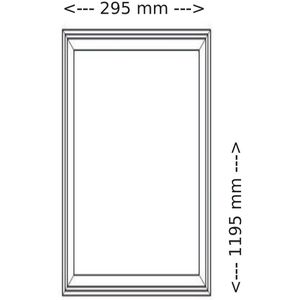 Produktbild für LED-Panel Blulaxa Einlegeleuchte, silber, 120 x 30 cm