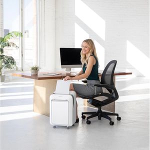Produktbild für Aktenvernichter Fellowes 5050301 LX211, weiß, 4 Rollen