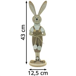 Produktbild für Osterdeko Frank-Flechtwaren 771049 Hase XL Fridolin, braun