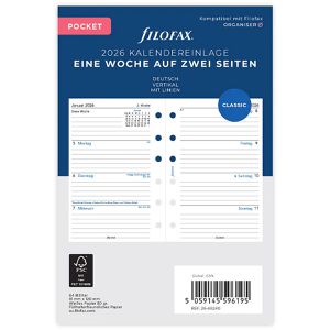 Produktbild für Kalendereinlagen Filofax 26-68240, Jahr 2026
