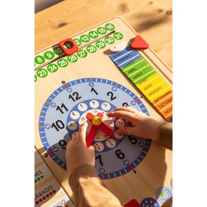Produktbild für Lernspielzeug Goula 1110100765, Kalenderuhr Großformat