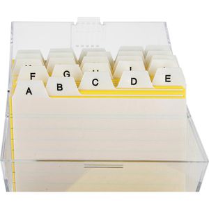 Produktbild für Karteikartenregister Herlitz 1500768, A7 quer
