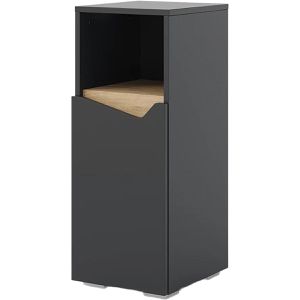 Produktbild für Badschrank Vicco Marelle, mit 4 Füßen, anthrazit/artisan eiche