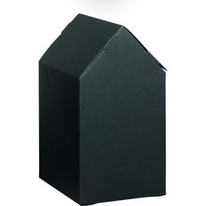 Geschenkbox Rayher Faltschachtel Haus, schwarz