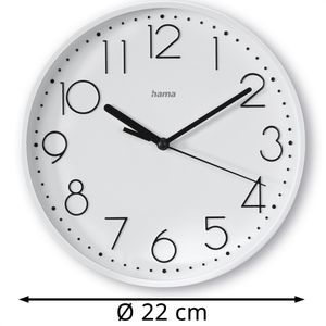 Produktbild für Wanduhr Hama Salina, Kunststoff, analog, Quarzuhr