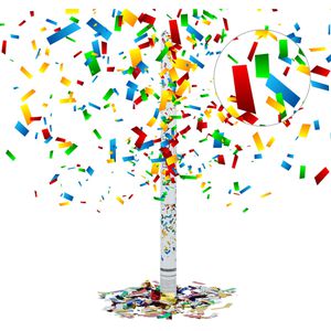 Konfetti Relaxdays 10020859, XXL Party-Popper, aus Folie