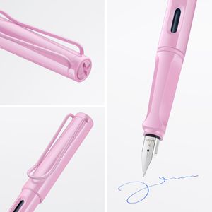 Produktbild für Füller Lamy safari 0D2 lightrose, Feder M