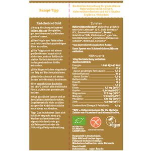 Produktbild für Brotbackmischung Bauckhof Wunderbrot Gold, BIO