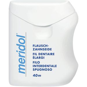Produktbild für Zahnseide Meridol Flausch-Zahnseide, gewachst