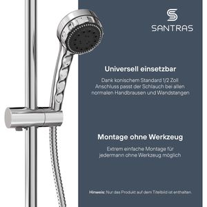 Produktbild für Duschschlauch SANTRAS Double-Agraff, 13410-200