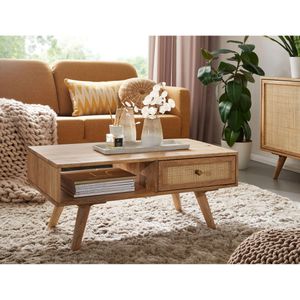 Produktbild für Couchtisch Wohnling WL6.160, aus Massivholz, mango