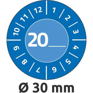 Prüfplaketten Zweckform 7903, mit Jahreszahl 20XX