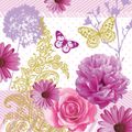 Servietten Papstar 86210 Charlene 33 x 33 cm, 1/4-Falz, 3-lagig, 20 Stück