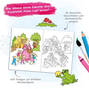 Produktbild für Malbuch Trötsch Supermalbuch Märchenwelt