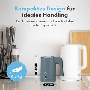 Produktbild für Wasserkocher LEBENLANG Reisekocher, blau